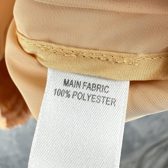 St. John Cropped Jacket Womens M Peach Bell Sleeve Lightweight Nylon Preppy - Picture 13 of 14